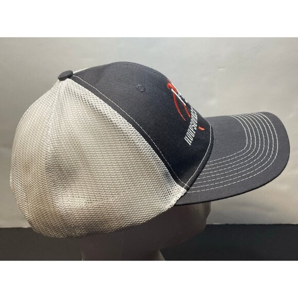 Hoop Source Basketball mesh hat cap 7" snap back Ivory Head Wear 2239N white - Picture 5 of 7